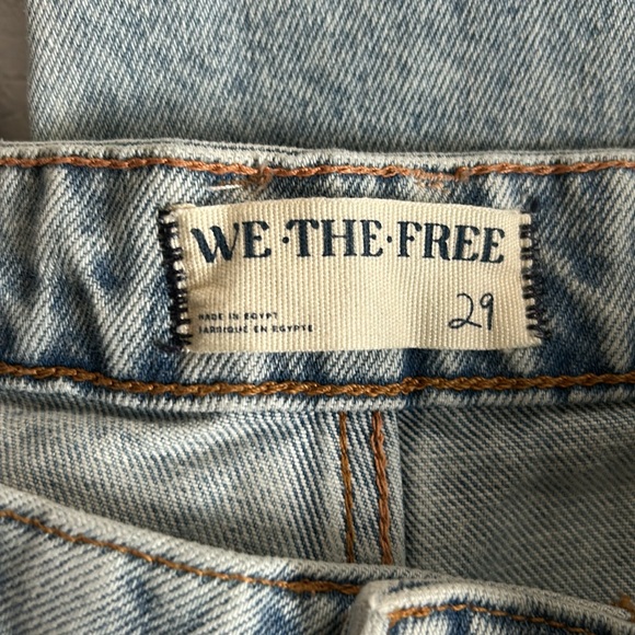 NWT We the Free/Free People Deep Trance Dropped Boyfriend Barrel Leg Jeans Sz 29 - Picture 4 of 11